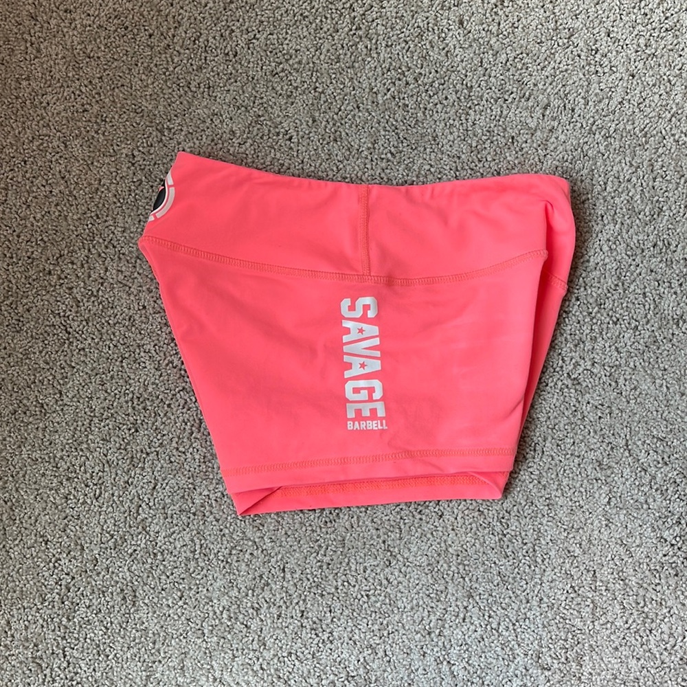 Savage neon coral size small shorts worn 2-3 times
